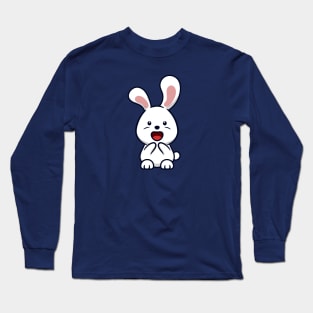 cute bunny cartoon Long Sleeve T-Shirt